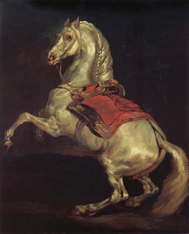 Theodore   Gericault Napoleon mold Tamerlan Sweden oil painting art